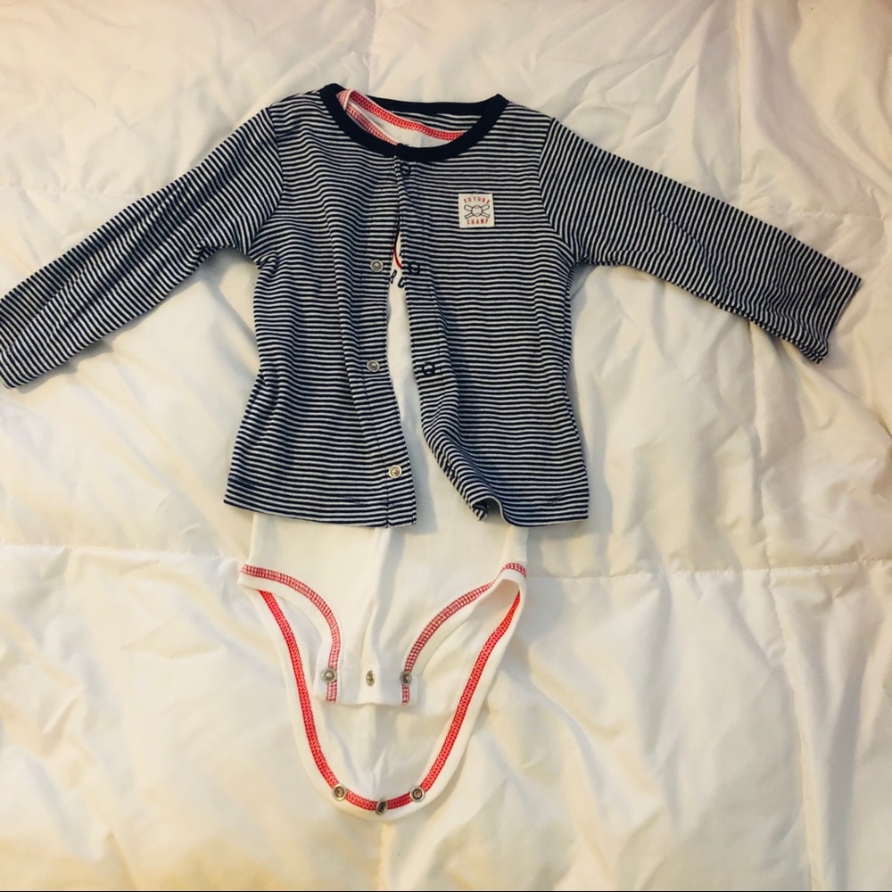Carter’s Sweater and Onesie Baseball Set